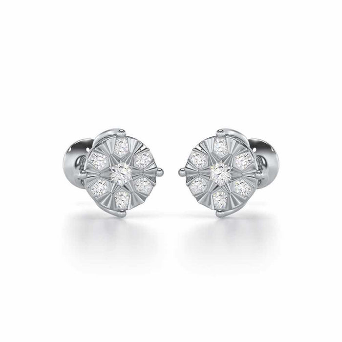 Whimsy Silver Earrings - White Gold - Image 1