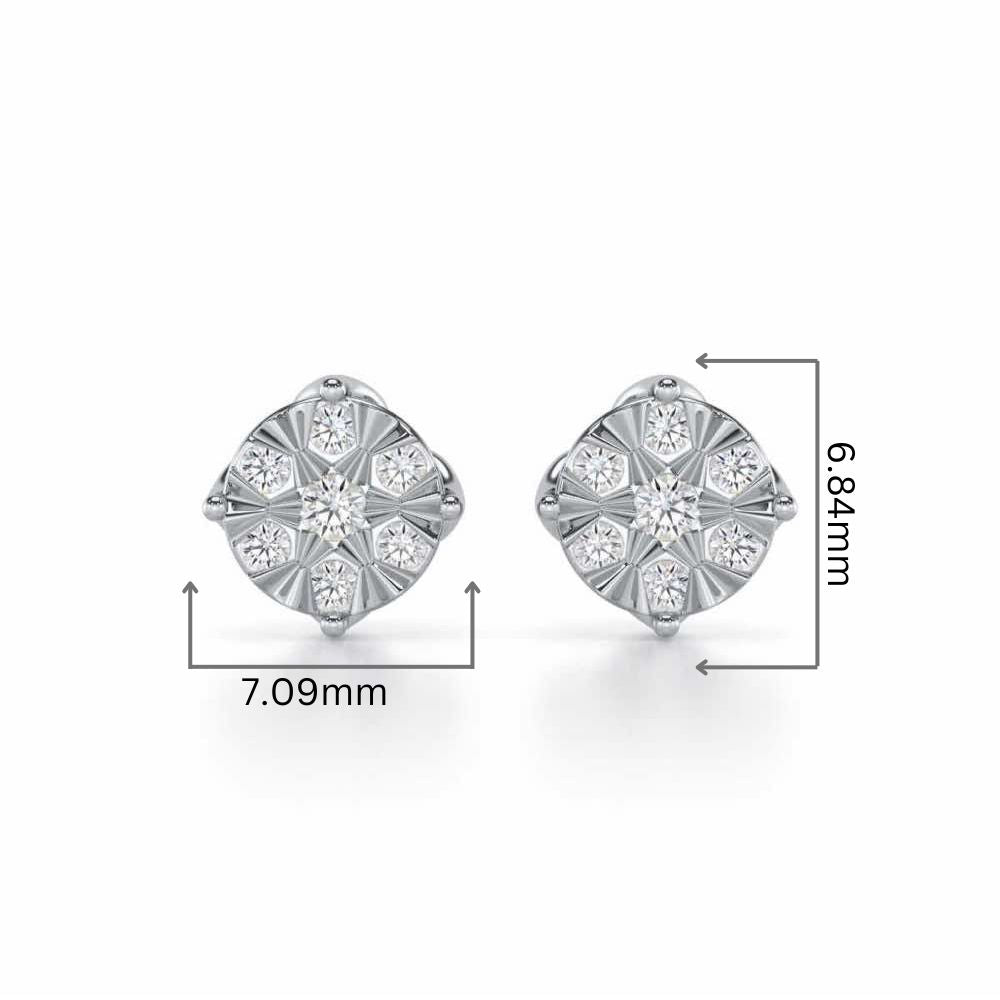 Whimsy Silver Earrings - White Gold - Image 2