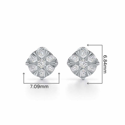 Whimsy Silver Earrings - White Gold - Image 2