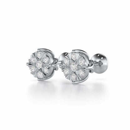 Whimsy Silver Earrings - White Gold - Image 3