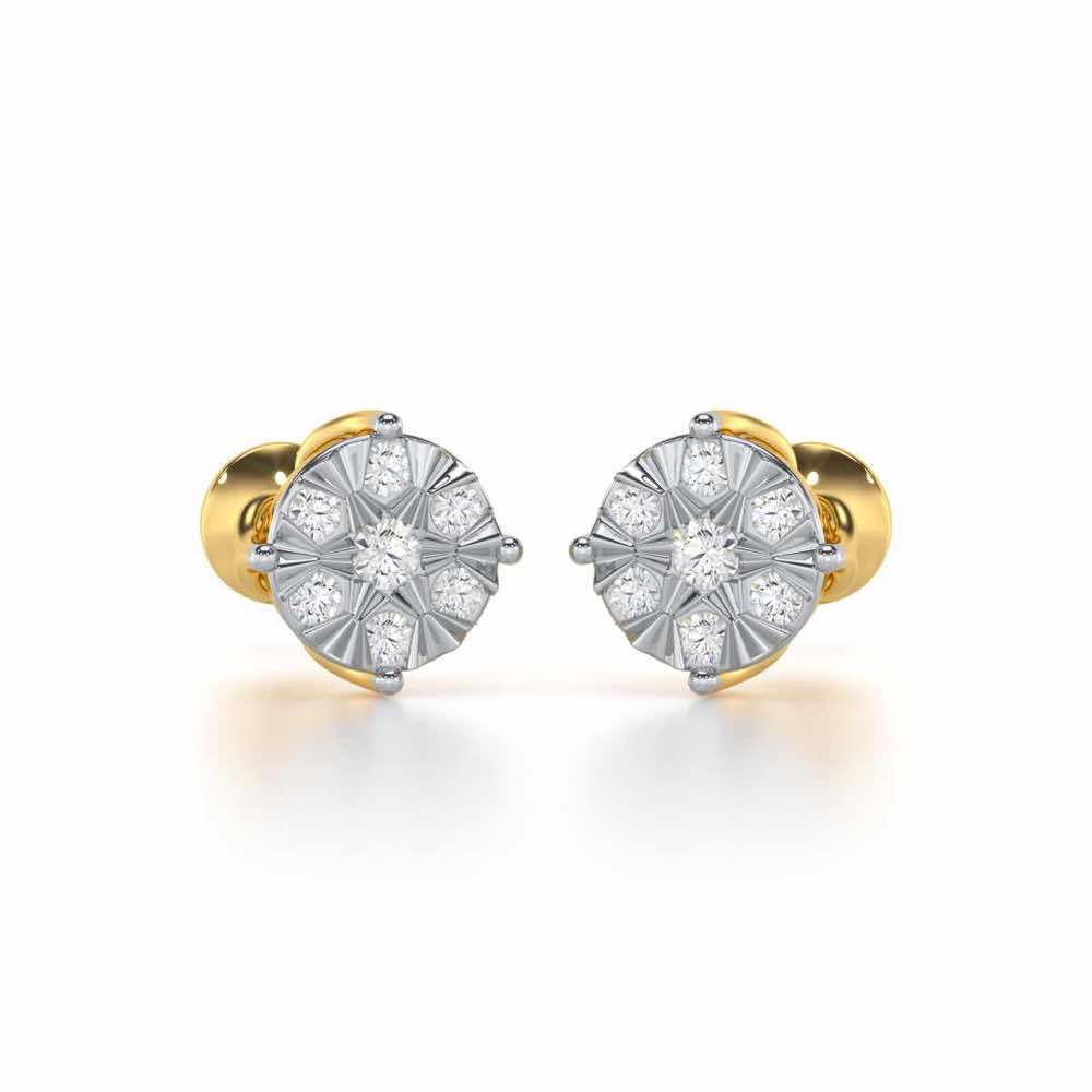 Whimsy Silver Earrings - Yellow Gold - Image 1