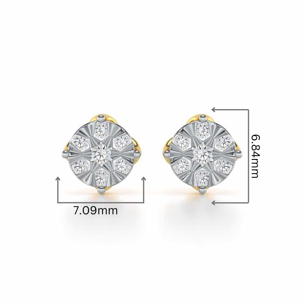 Whimsy Silver Earrings - Yellow Gold - Image 2
