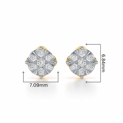 Whimsy Silver Earrings - Yellow Gold - Image 2