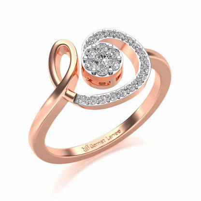 Whisper Silver Ring - Rose Gold - Image 1