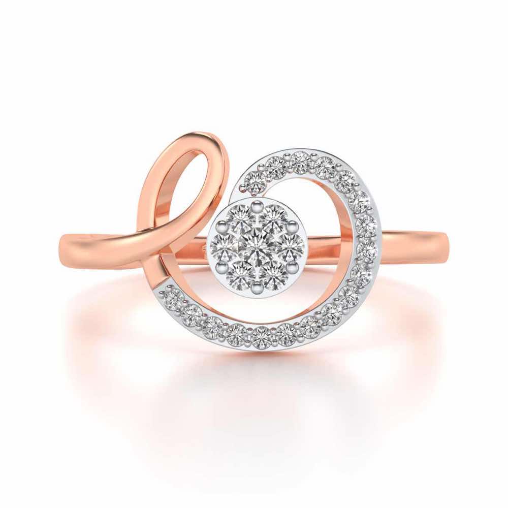 Whisper Silver Ring - Rose Gold - Image 4