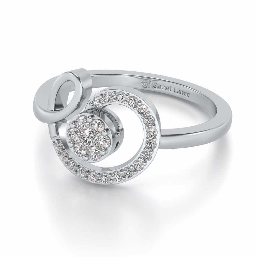Whisper Silver Ring - White Gold - Image 2
