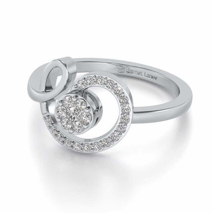 Whisper Silver Ring - White Gold - Image 2