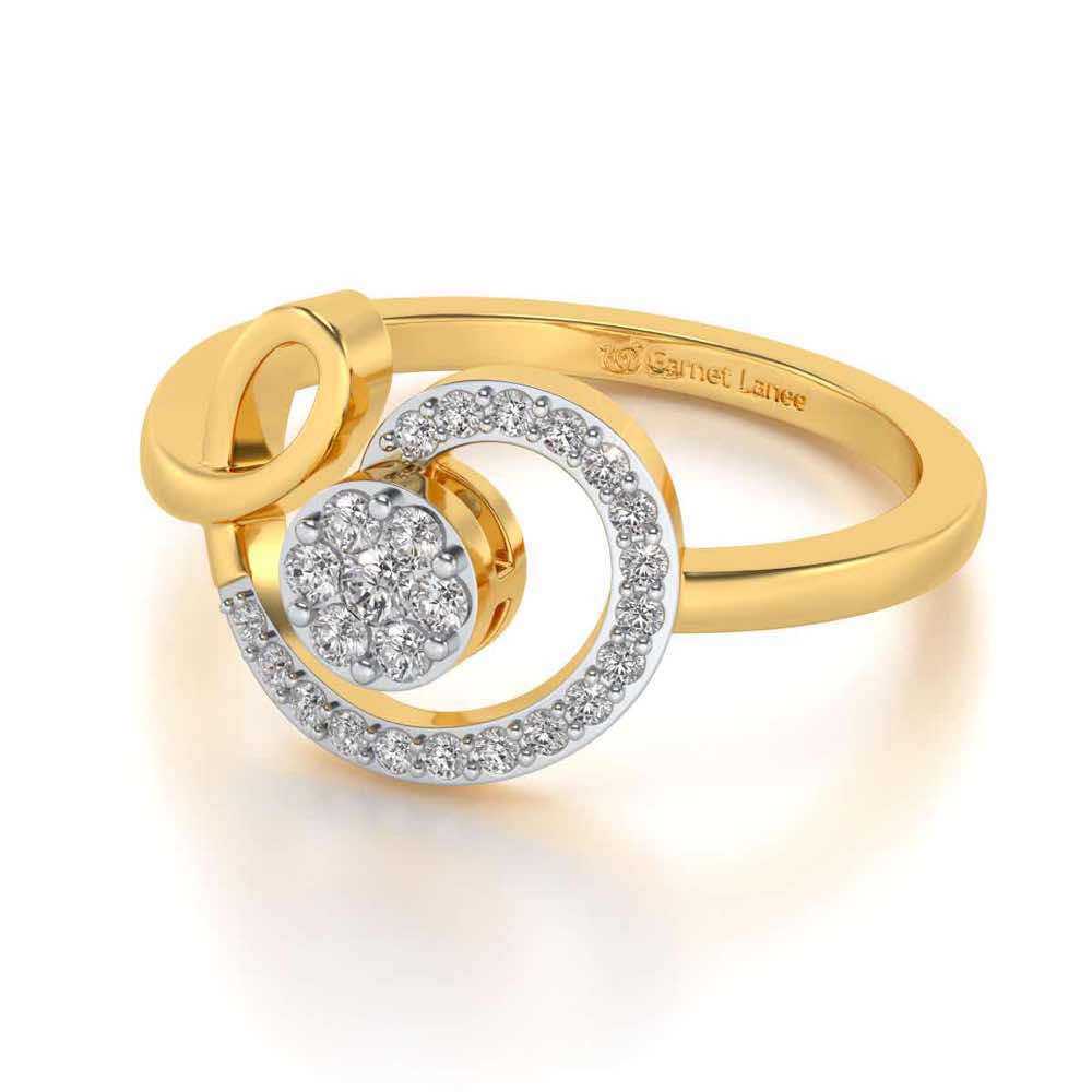 Whisper Silver Ring - Yellow Gold - Image 2