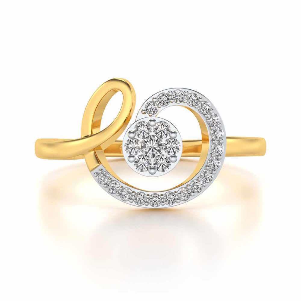 Whisper Silver Ring - Yellow Gold - Image 4
