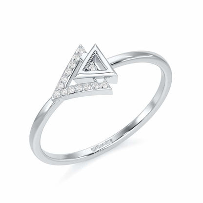 Whisper Shine Silver Ring - White Gold - Image 1