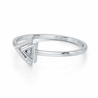 Whisper Shine Silver Ring - White Gold - Image 2