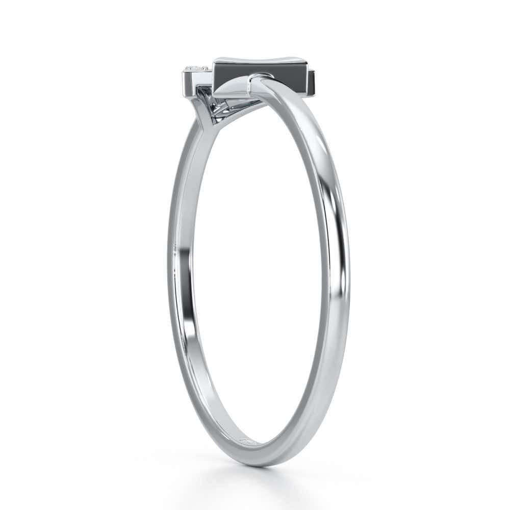 Whisper Shine Silver Ring - White Gold - Image 3