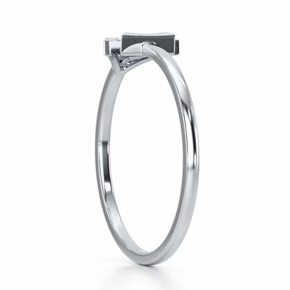 Whisper Shine Silver Ring - White Gold - Image 3