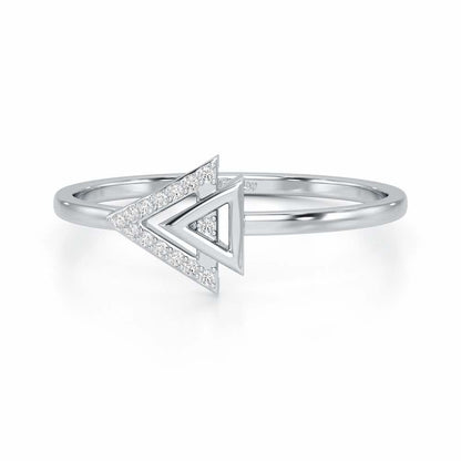 Whisper Shine Silver Ring - White Gold - Image 4