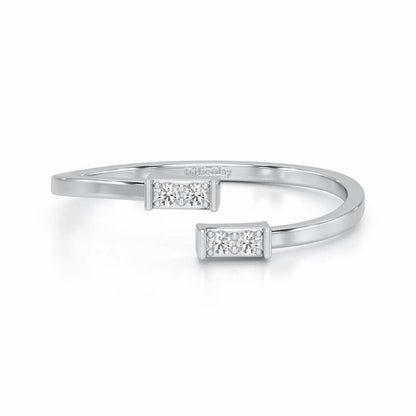 Whisper Thin Silver Ring - White Gold - Image 4