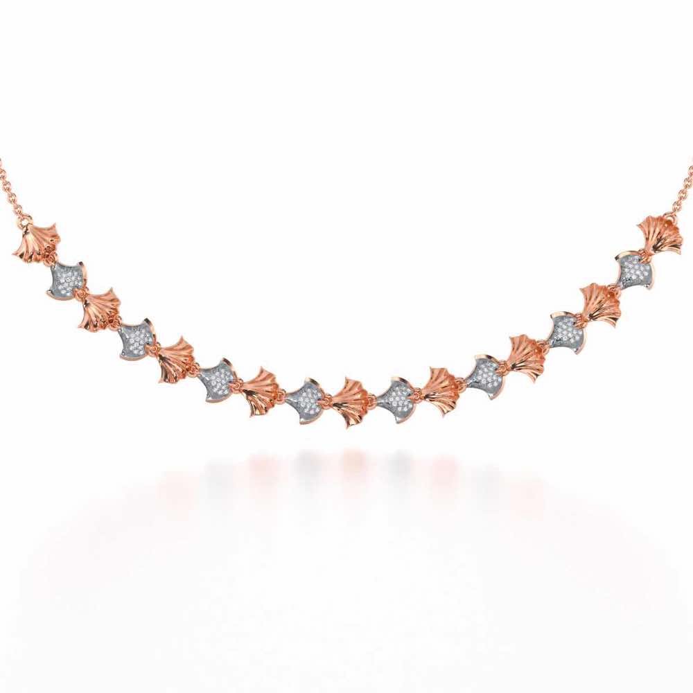 Whispering Leaves Silver Necklace