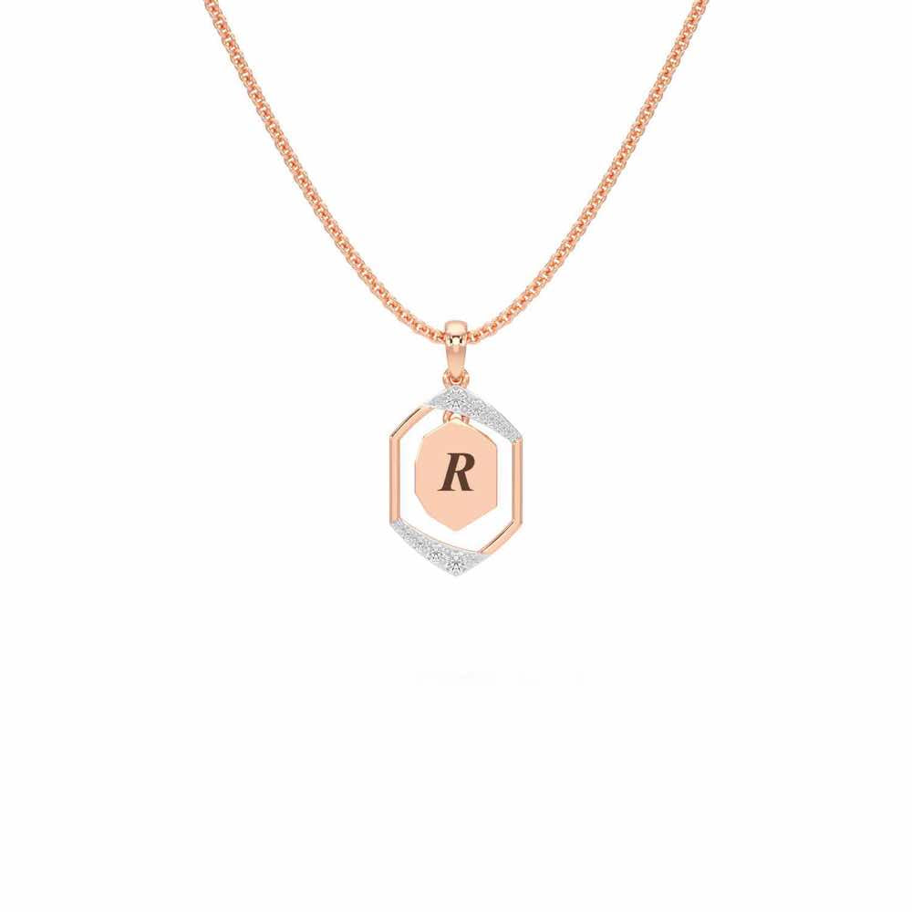 Whispers Silver Pendant_ - Rose Gold - Image 1