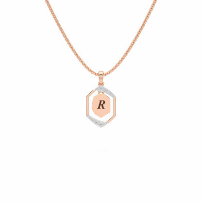 Whispers Silver Pendant_ - Rose Gold - Image 1