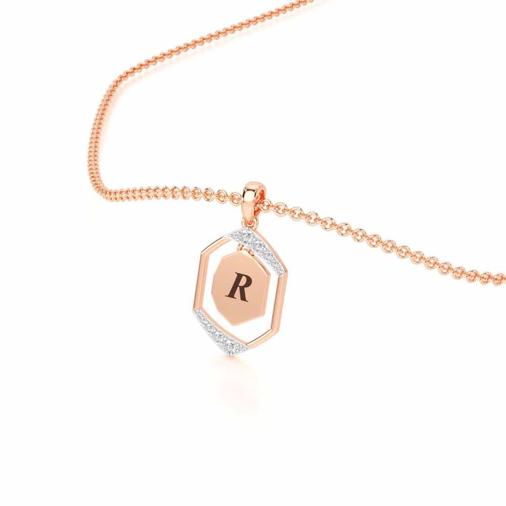 Whispers Silver Pendant_ - Rose Gold - Image 2