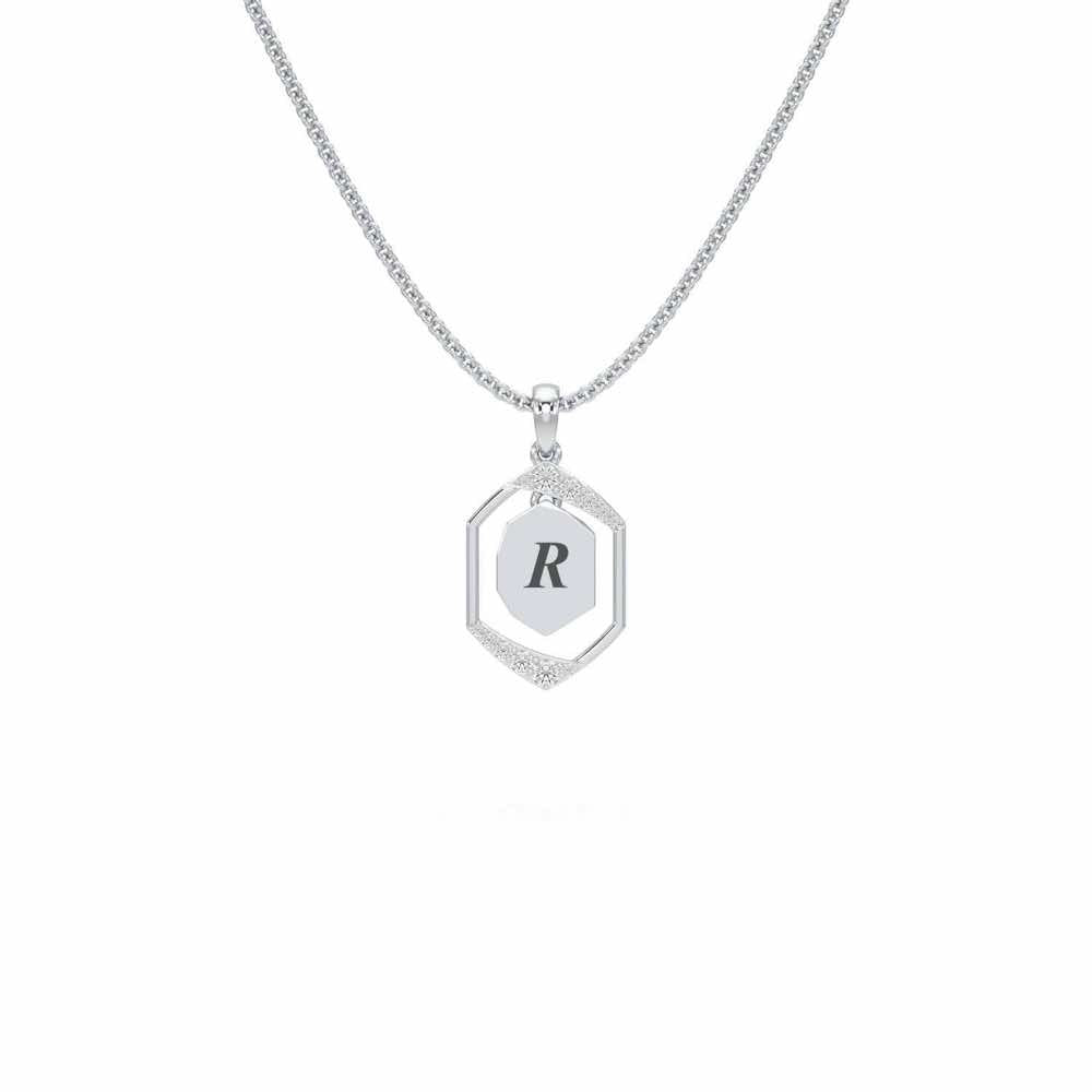 Whispers Silver Pendant_ - White Gold - Image 1
