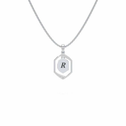 Whispers Silver Pendant_ - White Gold - Image 1