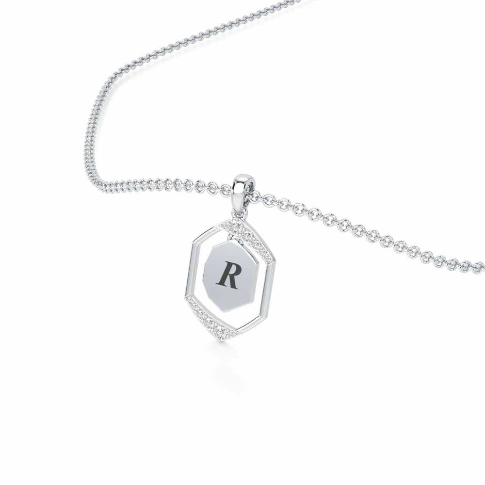 Whispers Silver Pendant_ - White Gold - Image 2