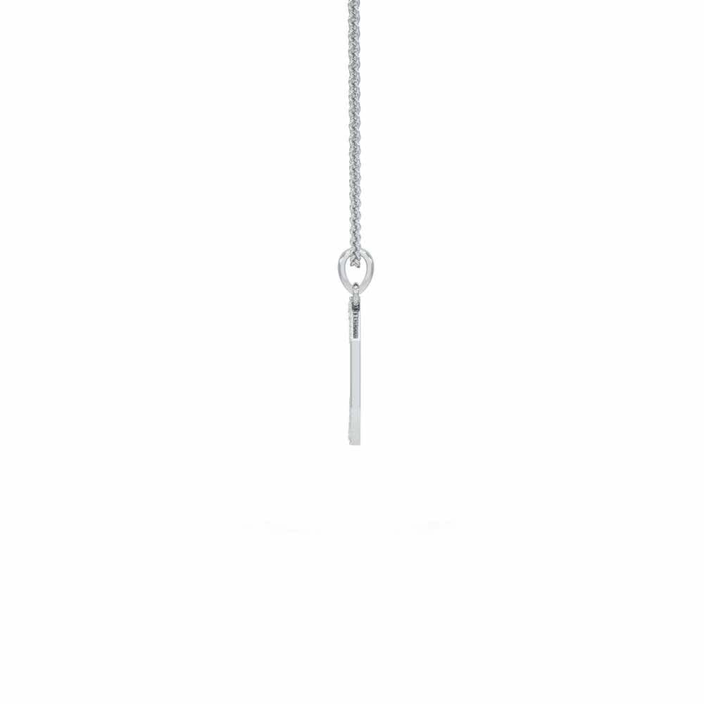 Whispers Silver Pendant_ - White Gold - Image 4