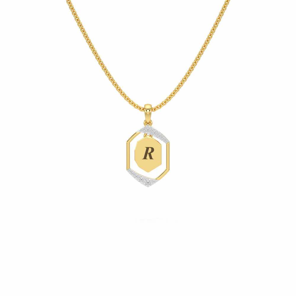 Whispers Silver Pendant_ - Yellow Gold - Image 1