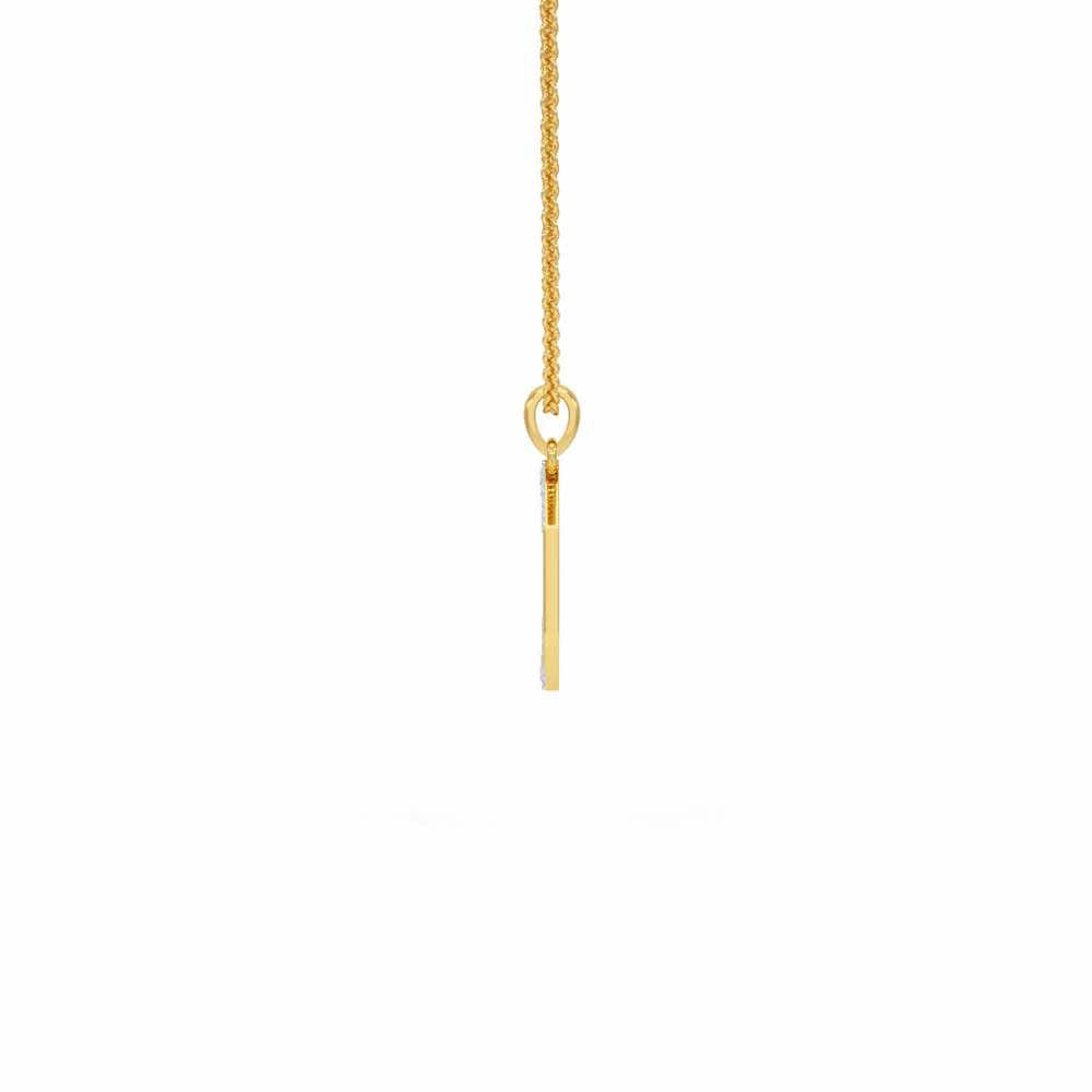 Whispers Silver Pendant_ - Yellow Gold - Image 4