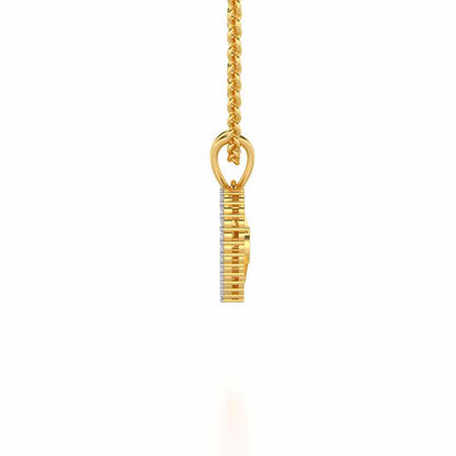Whole Heart Silver Pendant - Yellow Gold - Image 3