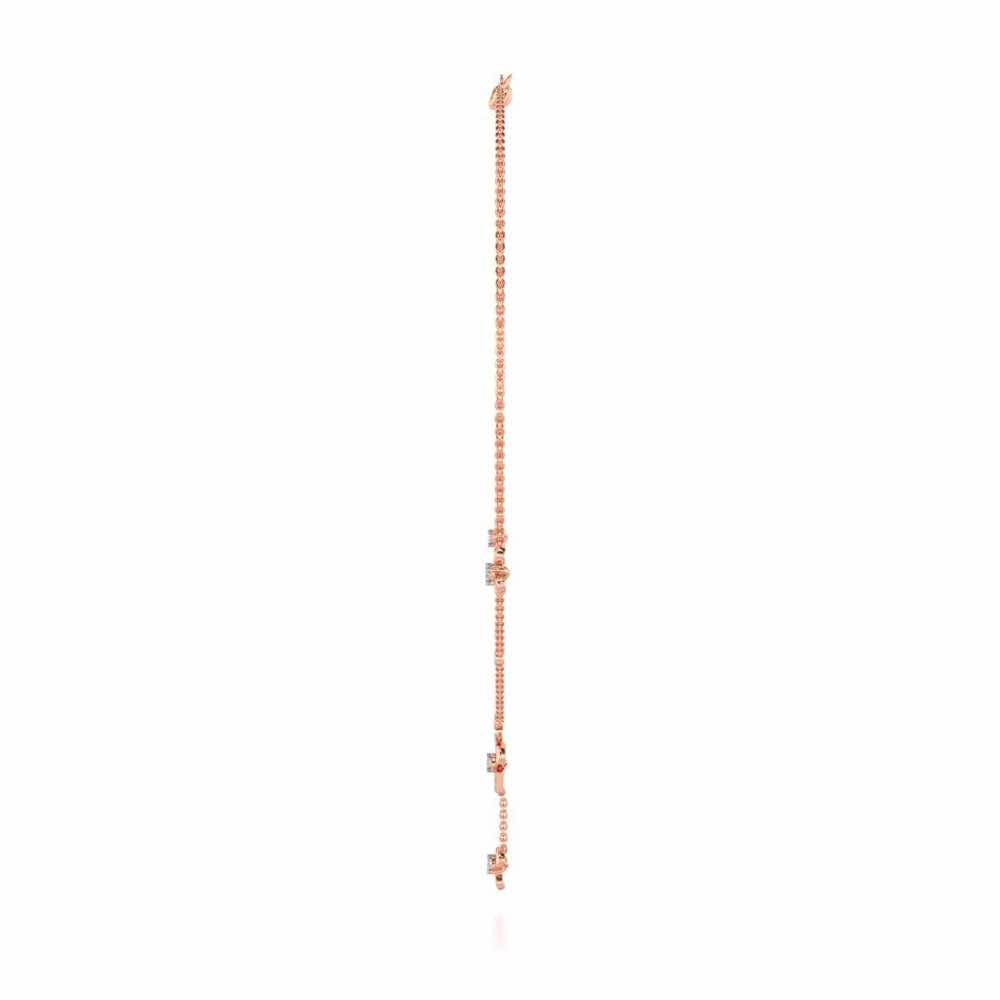 Windmill Silver Necklace - Rose Gold - Image 4
