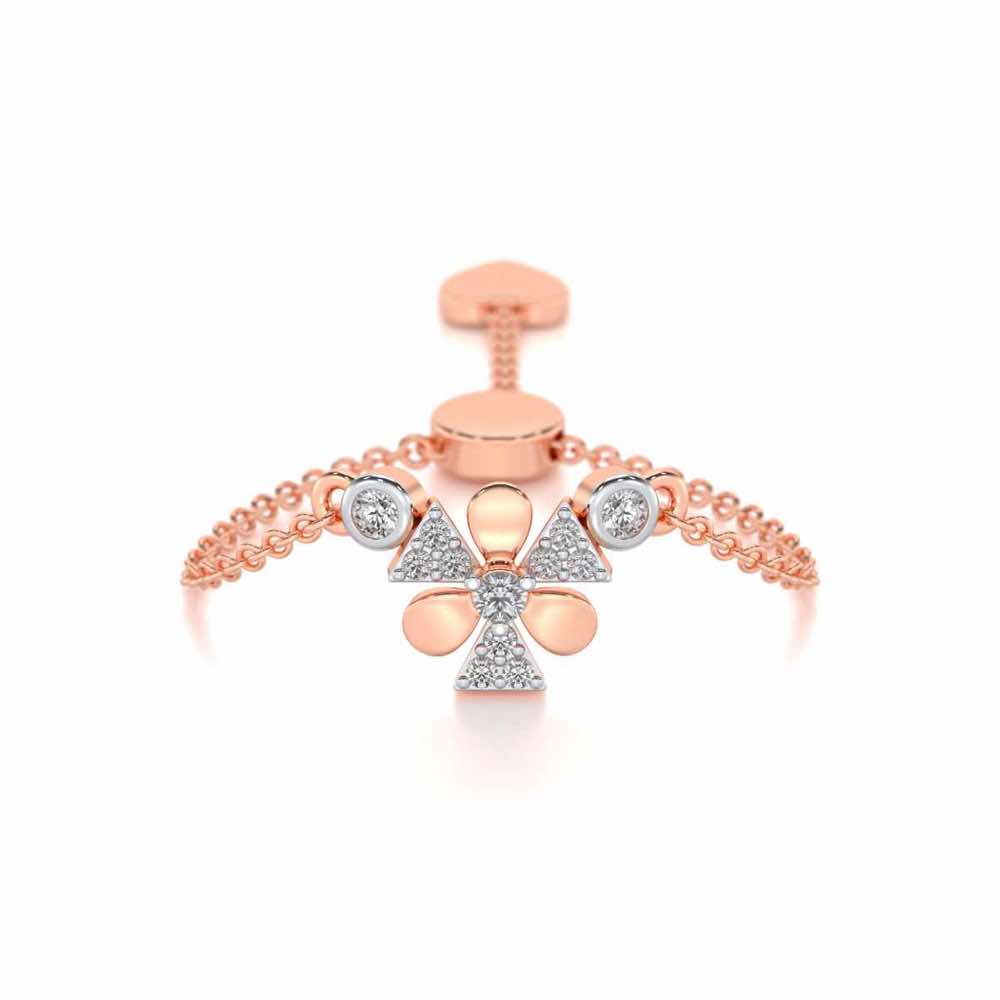 Windmill Silver Ring - Rose Gold - Image 1
