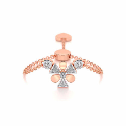 Windmill Silver Ring - Rose Gold - Image 1
