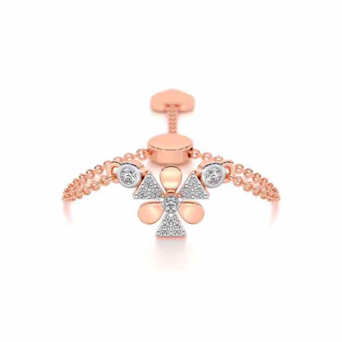 Windmill Silver Ring - Rose Gold - Image 1