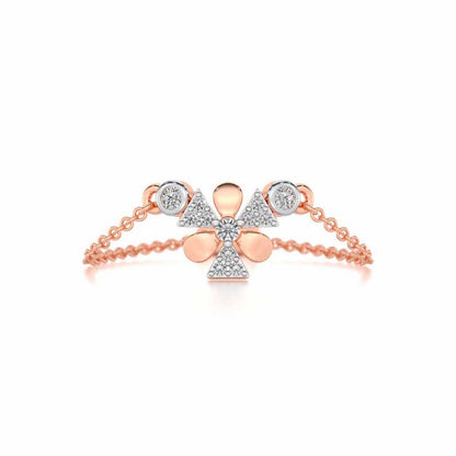 Windmill Silver Ring - Rose Gold - Image 5