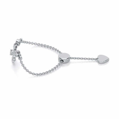 Windmill Silver Ring - White Gold - Image 3