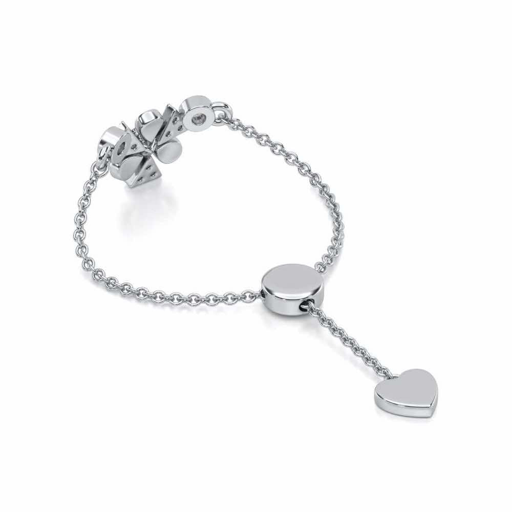 Windmill Silver Ring - White Gold - Image 4