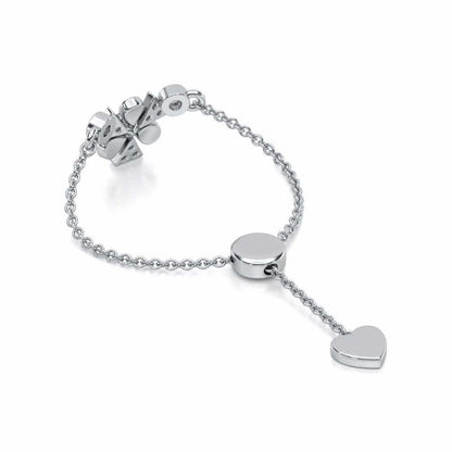 Windmill Silver Ring - White Gold - Image 4