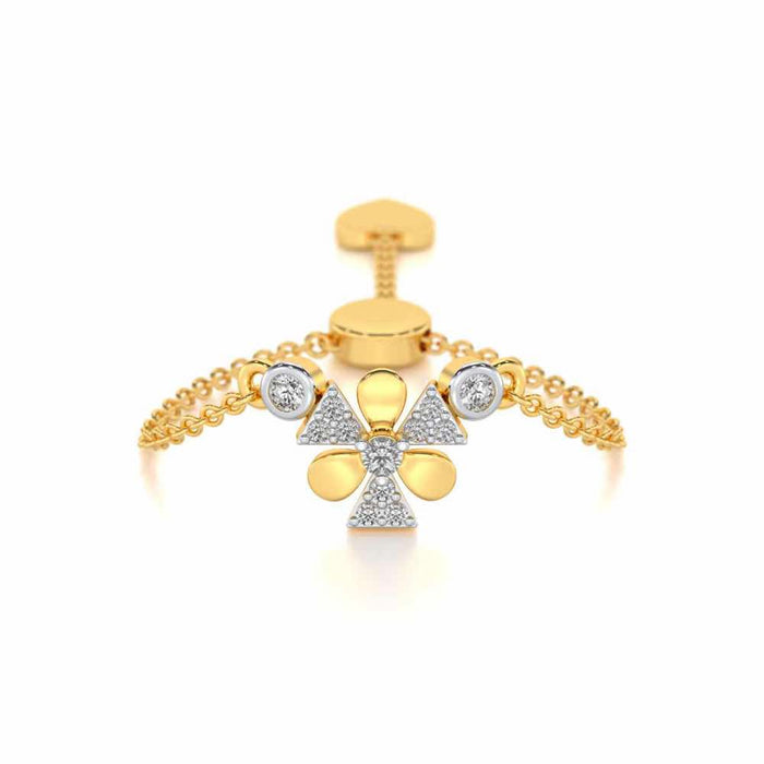 Windmill Silver Ring - Yellow Gold - Image 1