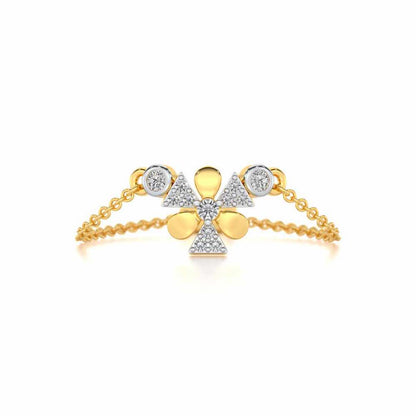 Windmill Silver Ring - Yellow Gold - Image 5