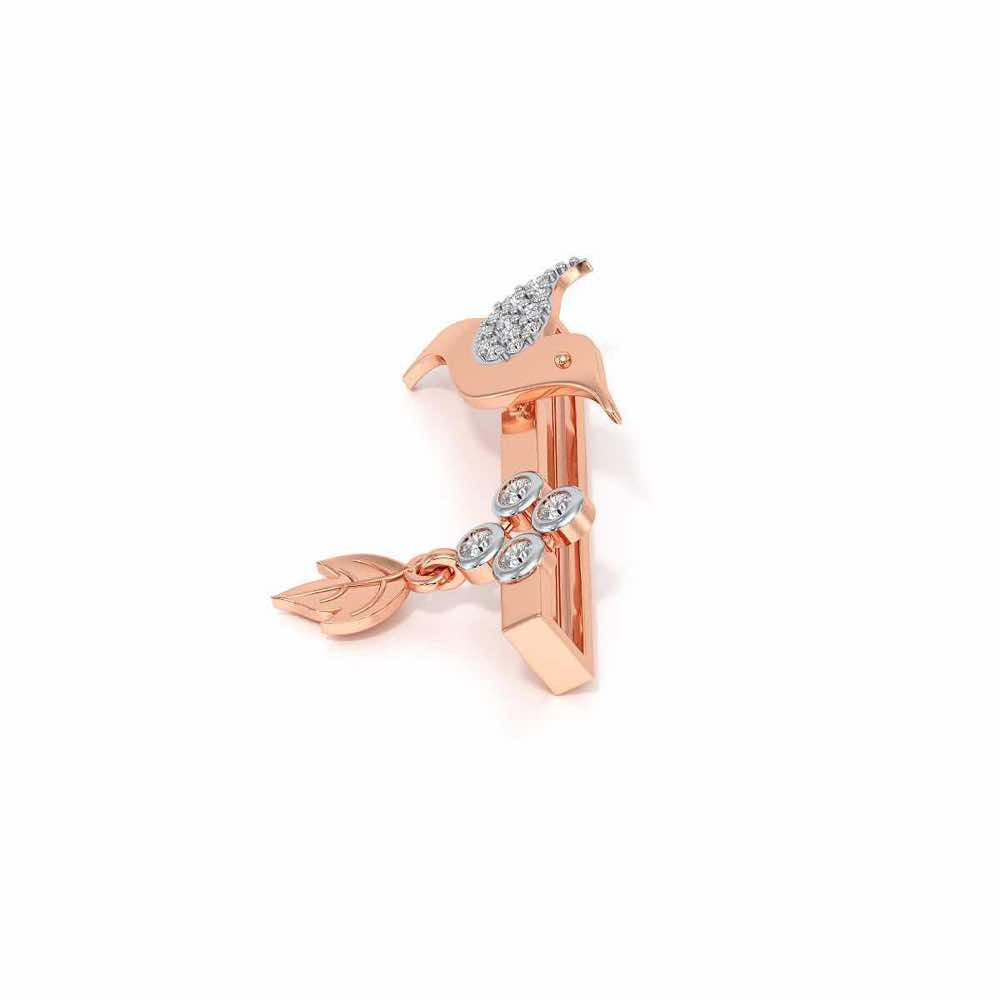 Wing Leaf Silver Watch Band - Rose Gold - Image 4