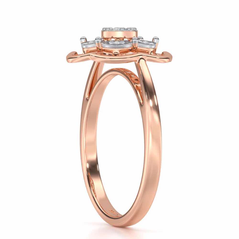 Wonderous Silver Ring - Rose Gold - Image 3