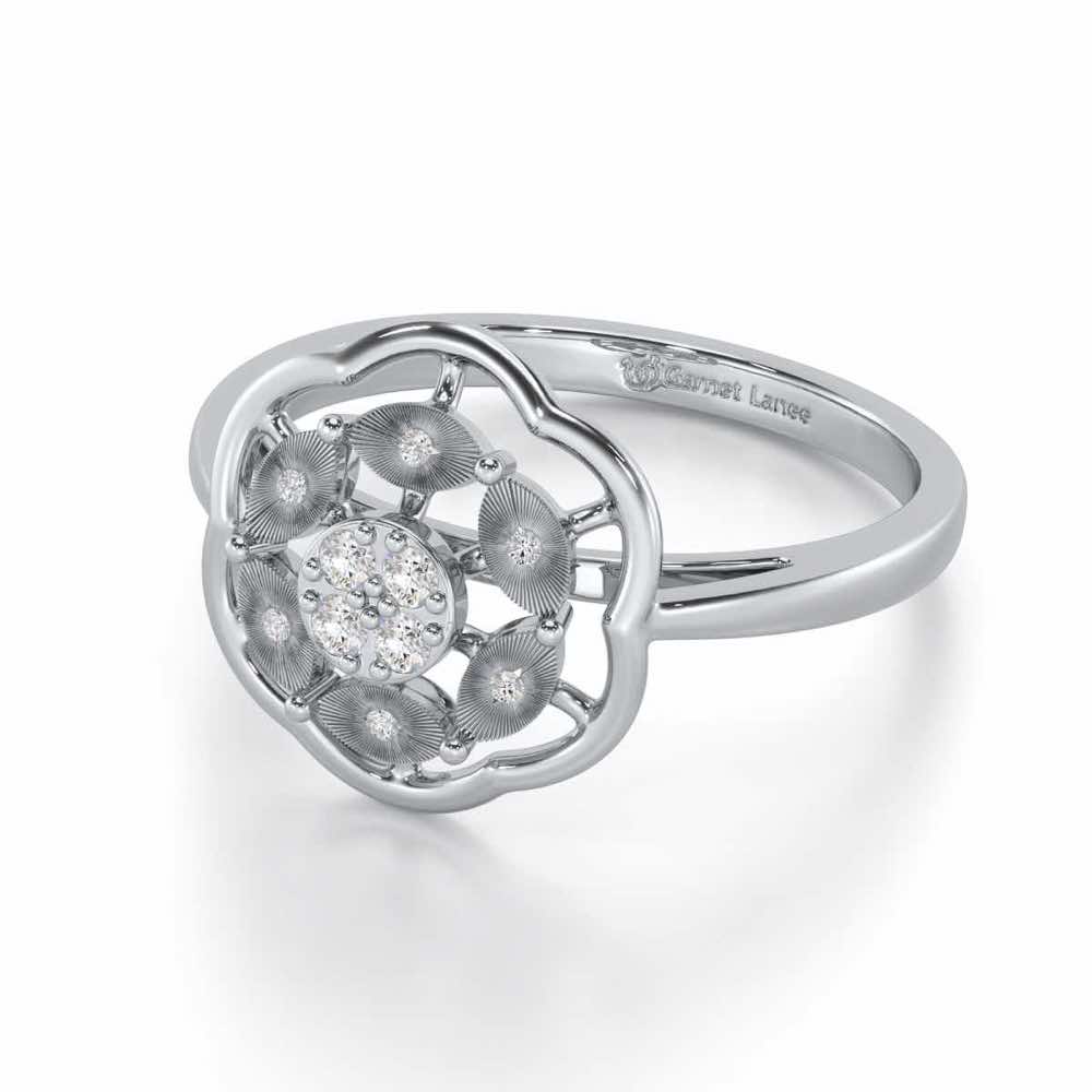 Wonderous Silver Ring - White Gold - Image 2