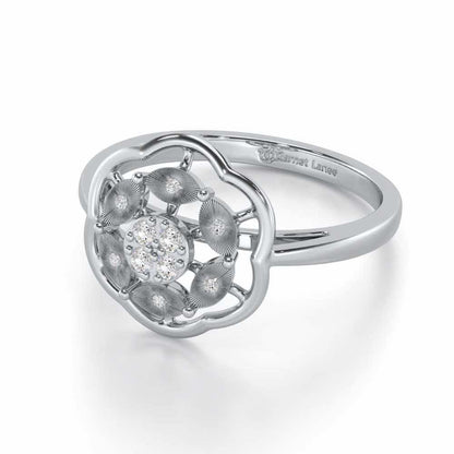 Wonderous Silver Ring - White Gold - Image 2