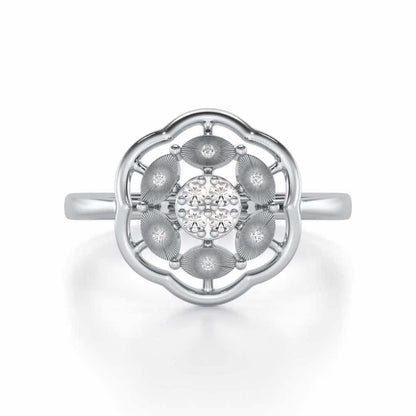 Wonderous Silver Ring - White Gold - Image 4