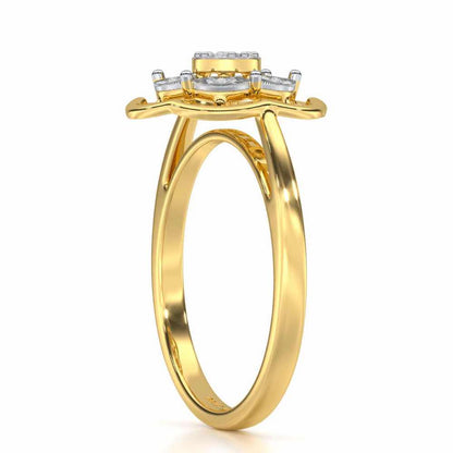 Wonderous Silver Ring - Yellow Gold - Image 3