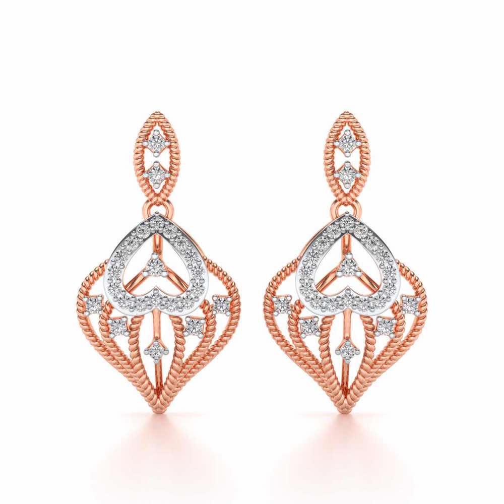 Wow-Factor Drops Earrings - Rose Gold - Image 1