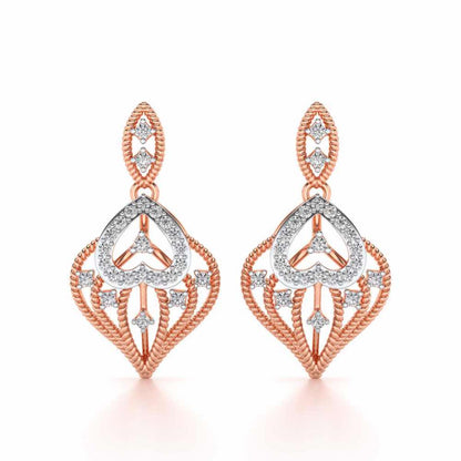 Wow-Factor Drops Earrings - Rose Gold - Image 1