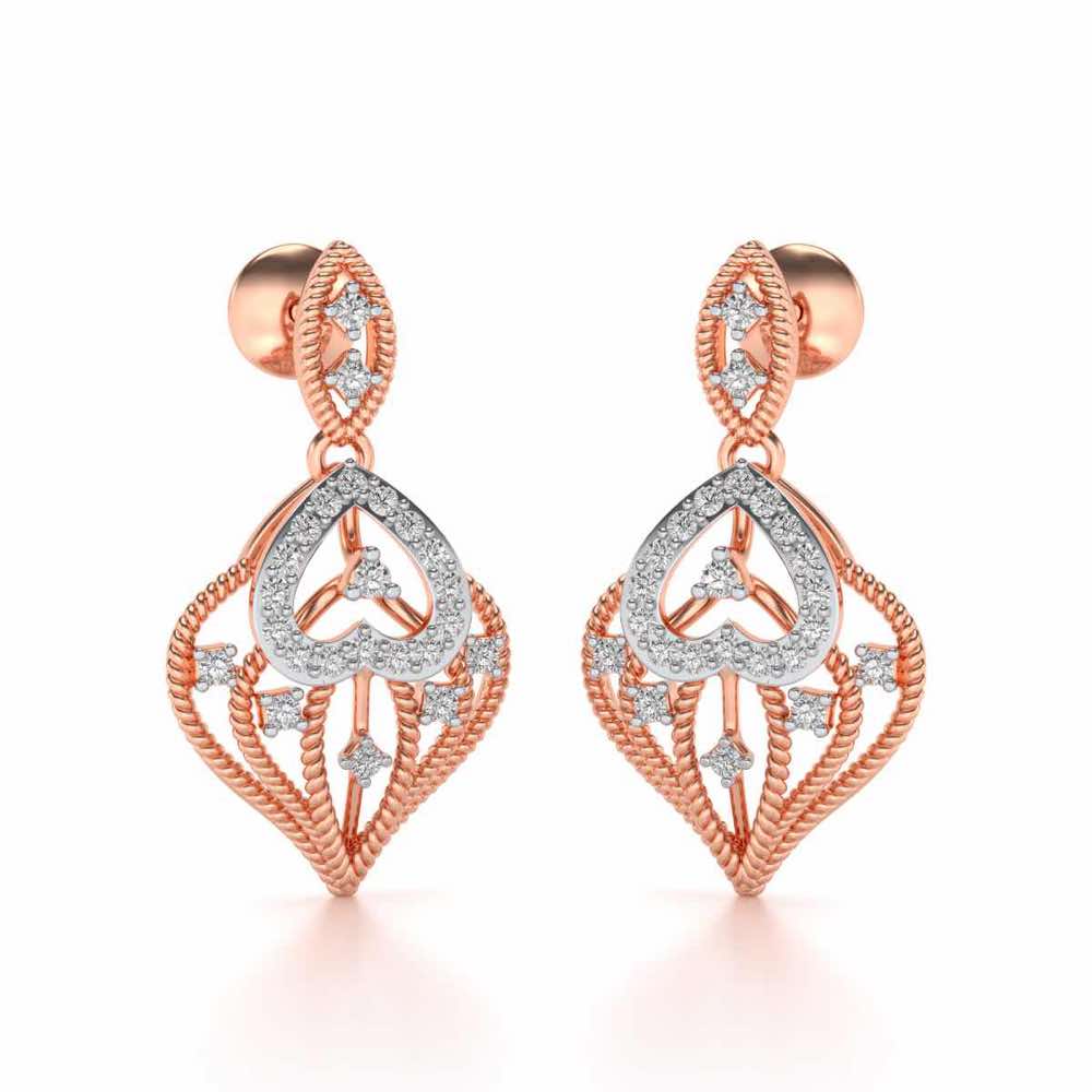 Wow-Factor Drops Earrings - Rose Gold - Image 2