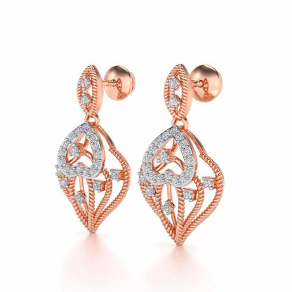 Wow-Factor Drops Earrings - Rose Gold - Image 3